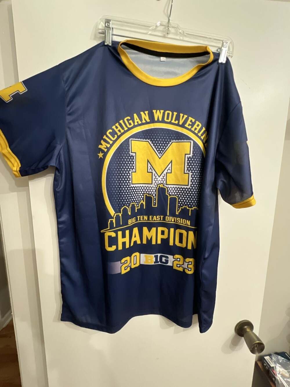 Michigan Wolverines Big Ten East Division Champion 2023 Roster T-Shirt XXL